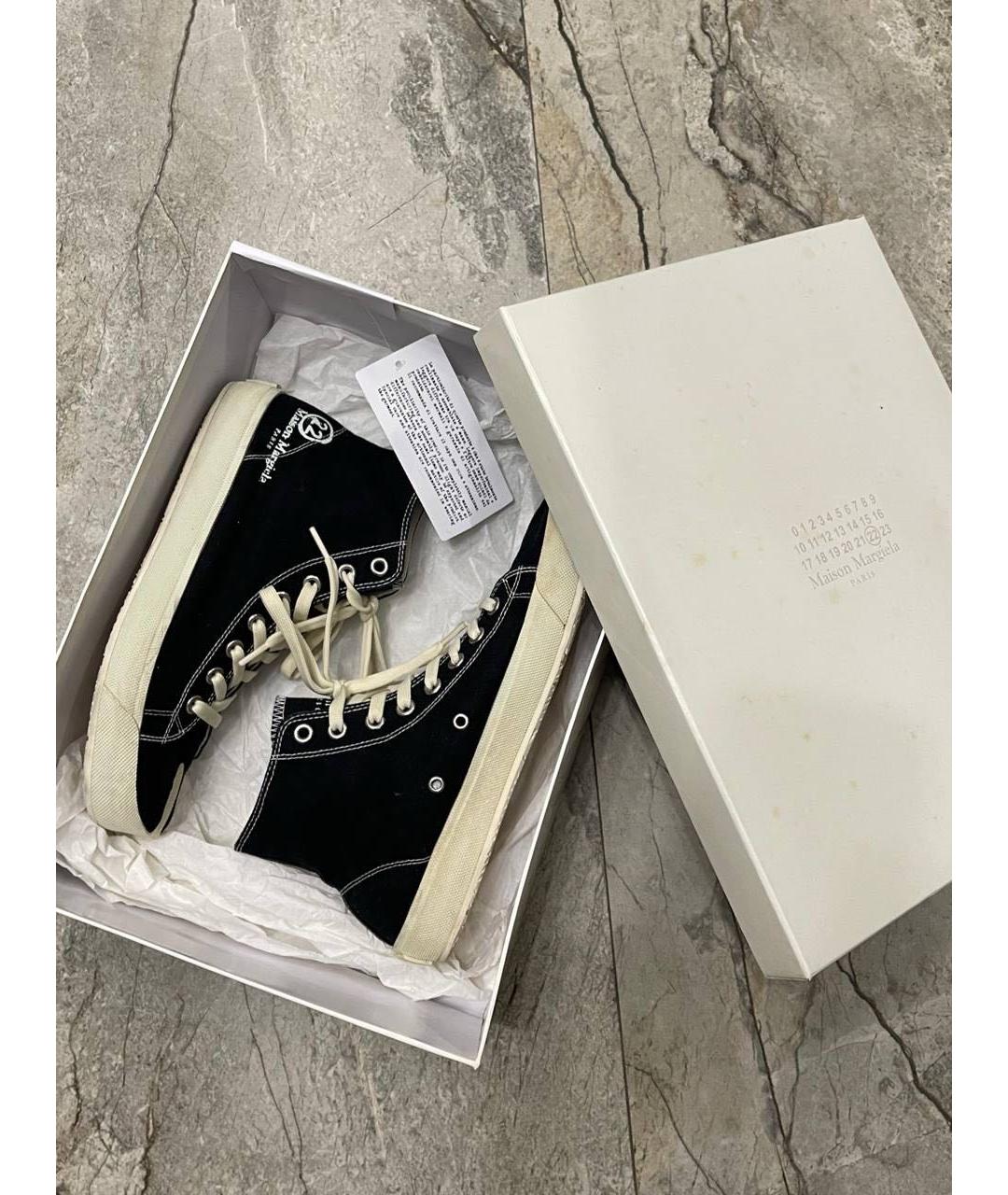 MAISON MARGIELA Черные кеды, фото 2