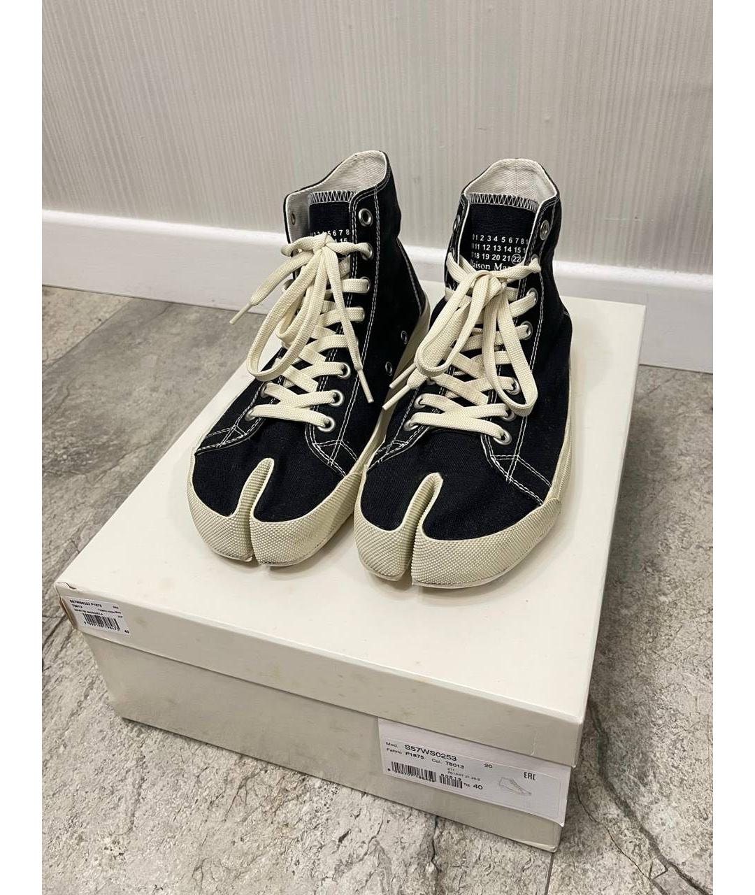 MAISON MARGIELA Черные кеды, фото 3