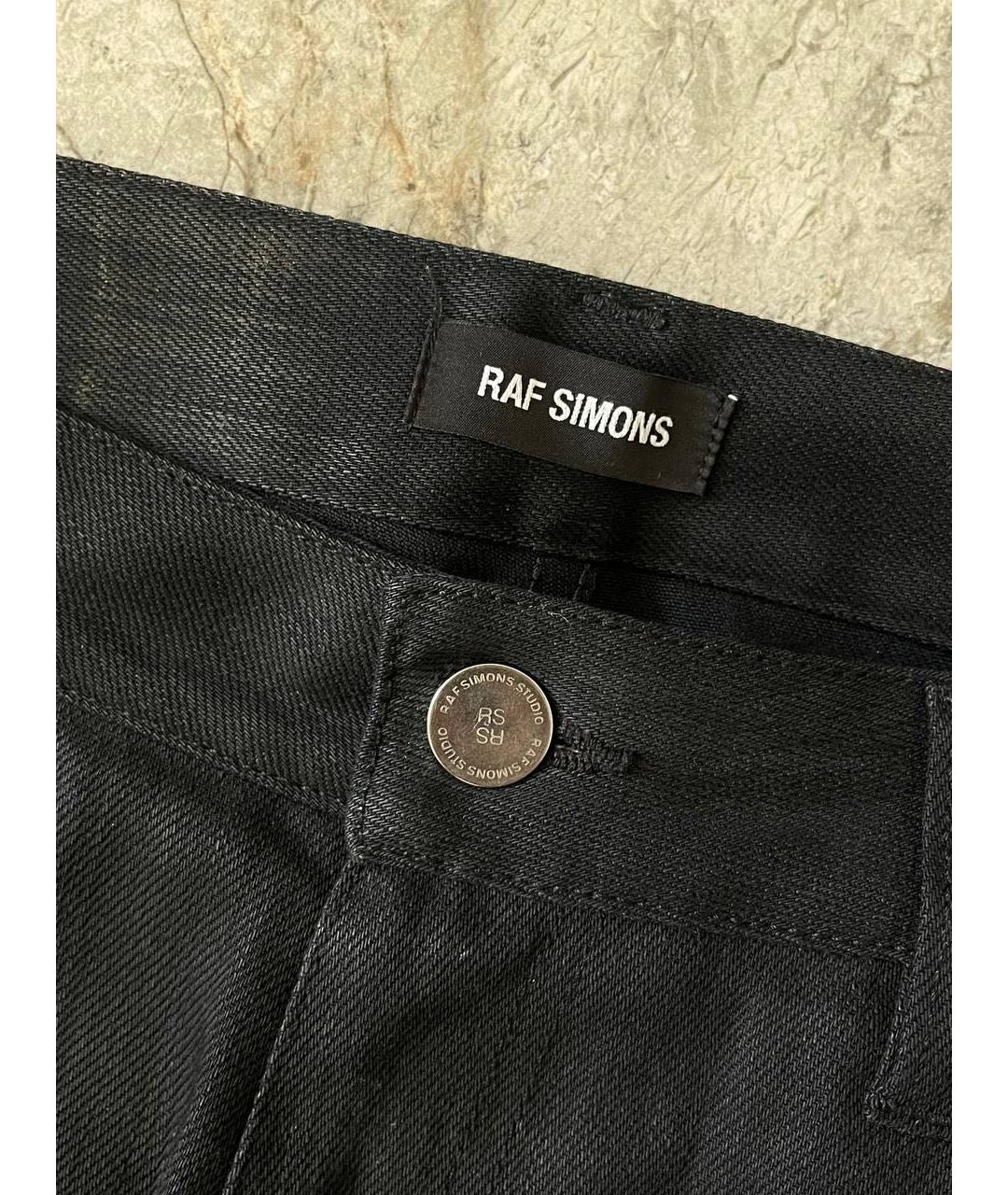 RAF SIMONS Черные прямые джинсы, фото 5