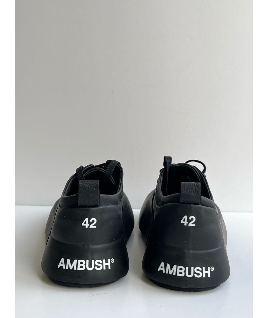 AMBUSH Черные резиновые низкие кроссовки / кеды, фото 4