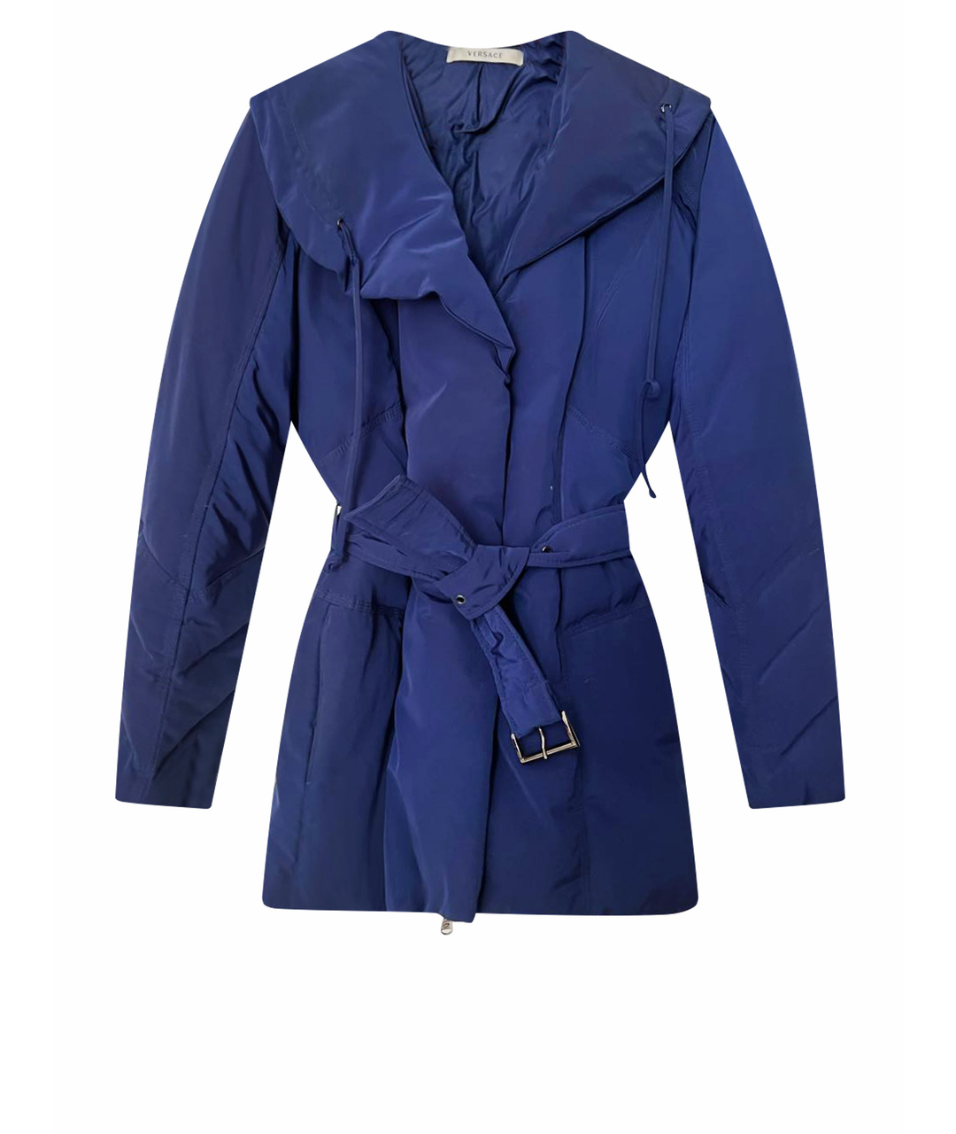 VERSACE Синяя полиэстеровая куртка, фото 1