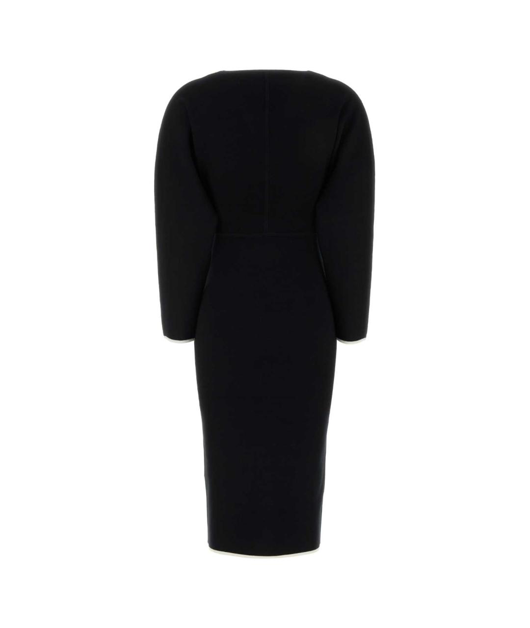 MAX MARA STUDIO Черное полиэстеровое платье, фото 2