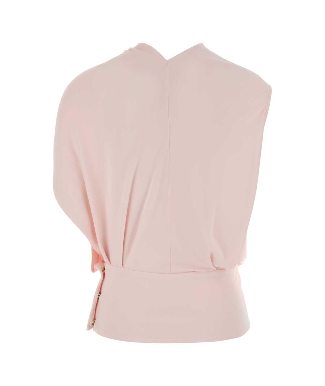 SPORTMAX Розовая вискозная блузы, фото 2