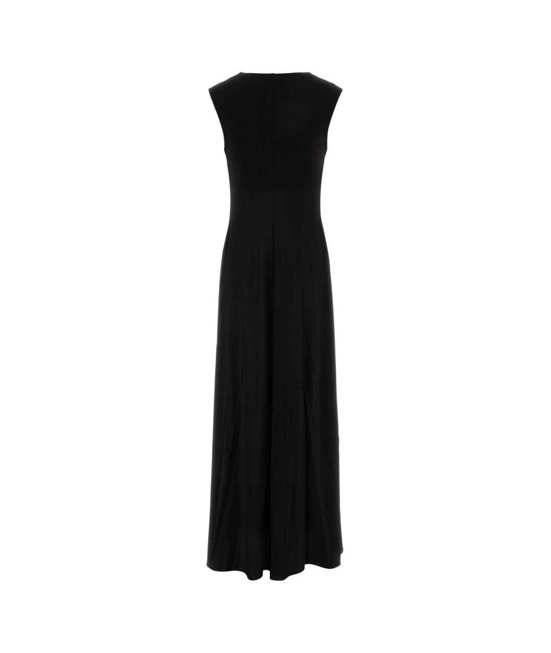 SPORTMAX Черное вискозное вечернее платье, фото 2
