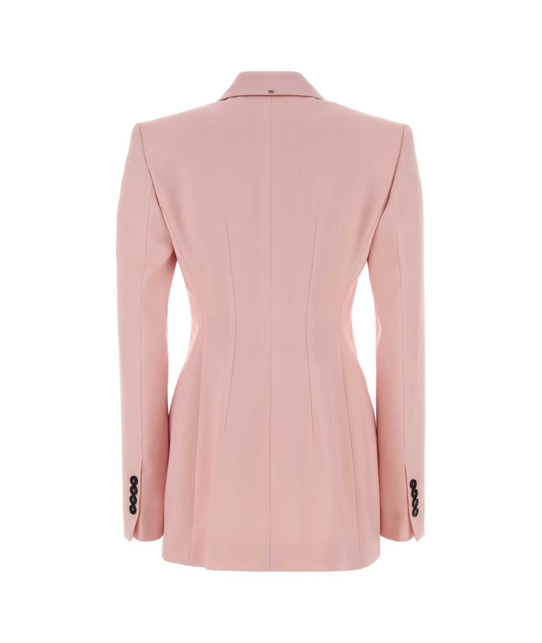 SPORTMAX Розовый шерстяной жакет/пиджак, фото 2