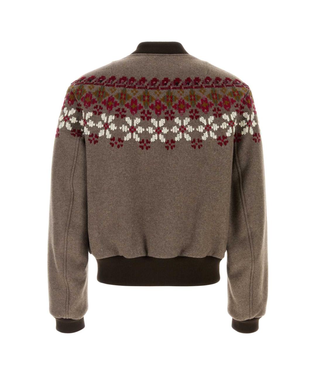 DRIES VAN NOTEN Коричневая шерстяная куртка, фото 2
