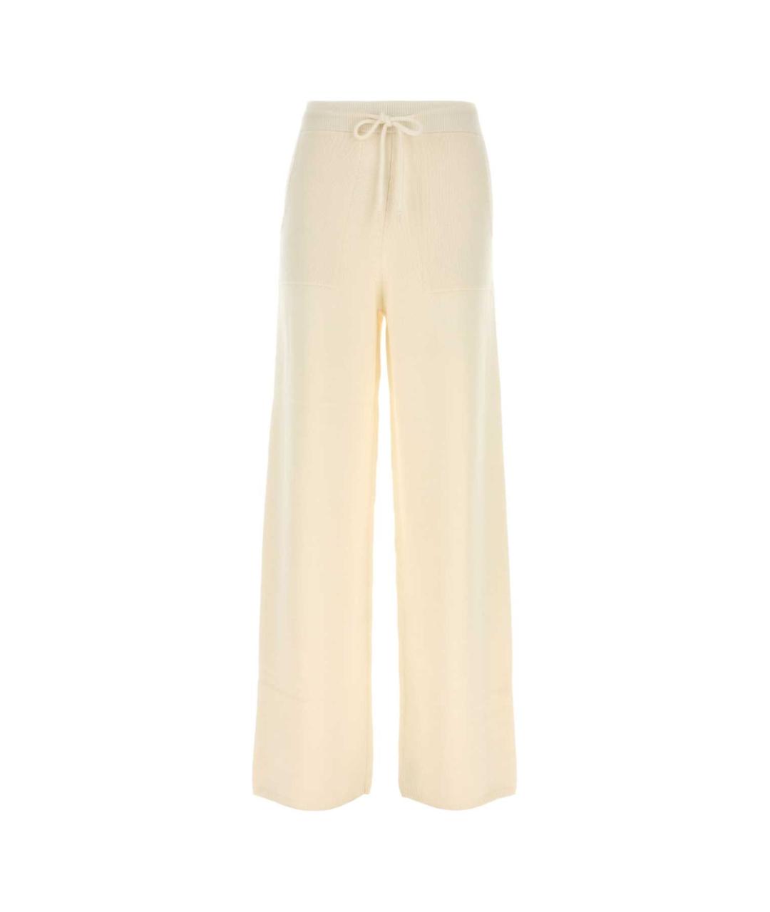 MAX MARA Бежевые кашемировые брюки широкие, фото 1