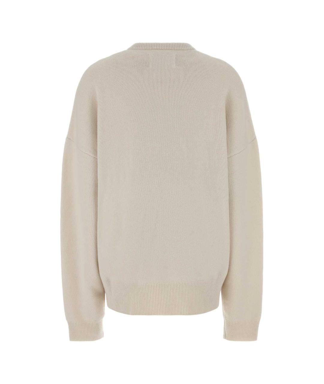 EXTREME CASHMERE Белый кашемировый джемпер / свитер, фото 2