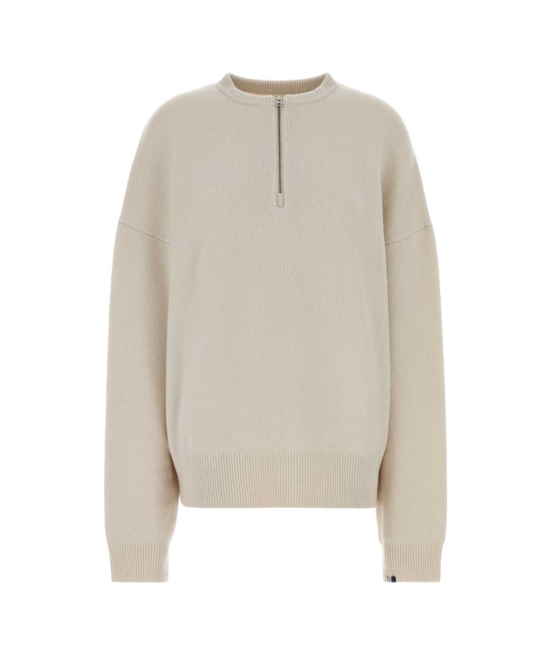 EXTREME CASHMERE Белый кашемировый джемпер / свитер, фото 1