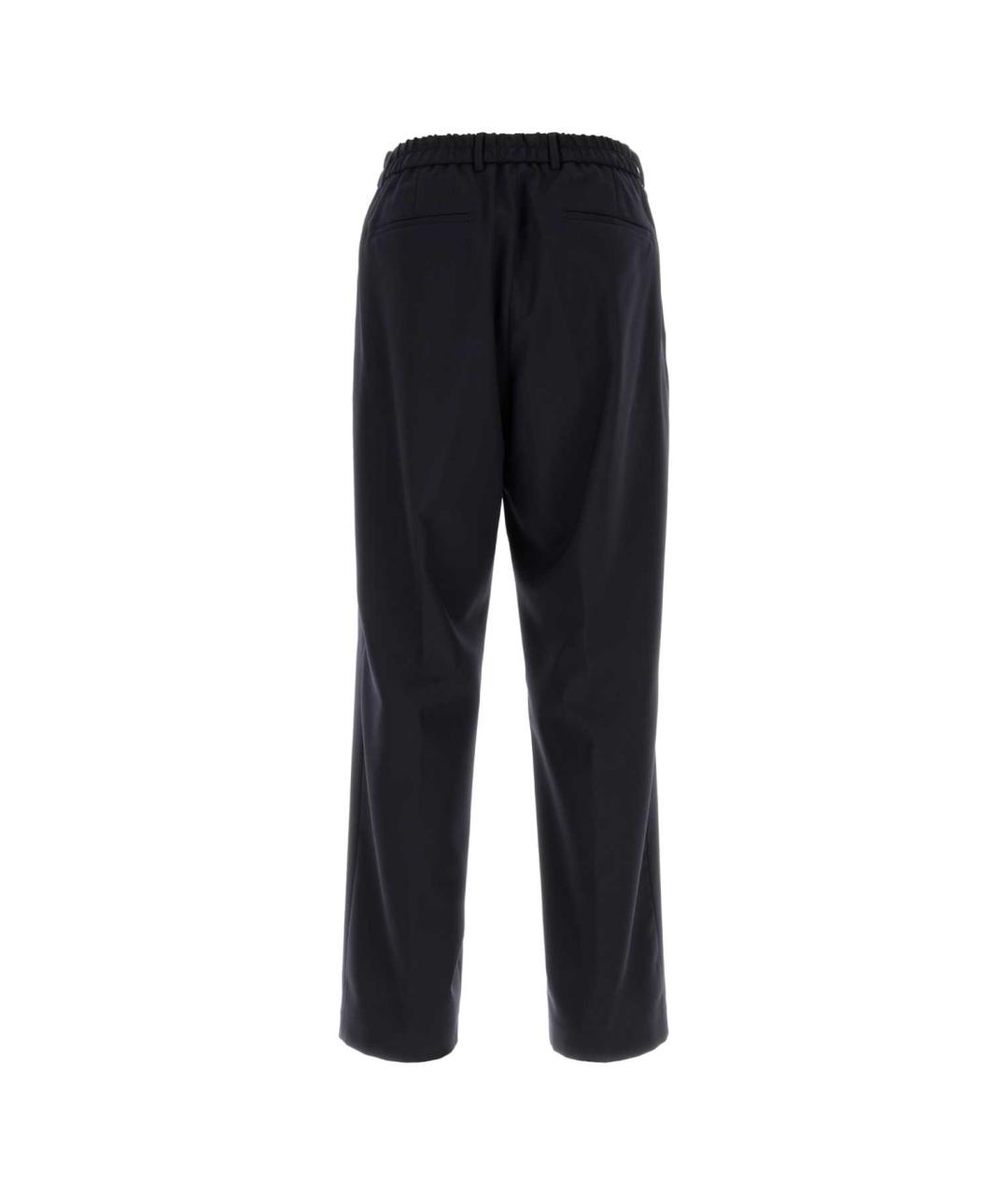 HUGO BOSS Темно-синие шерстяные повседневные брюки, фото 2