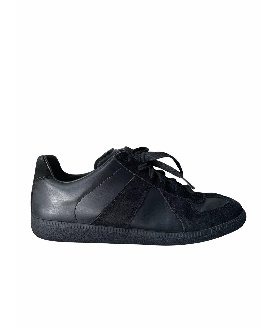 MAISON MARGIELA Черные кеды, фото 1