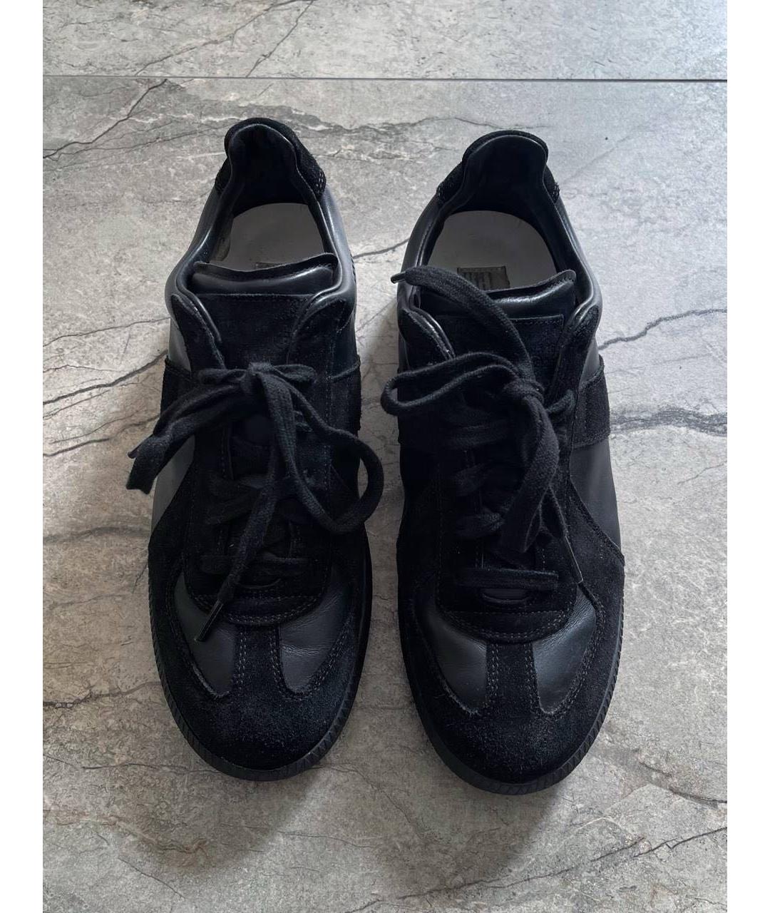 MAISON MARGIELA Черные кеды, фото 2