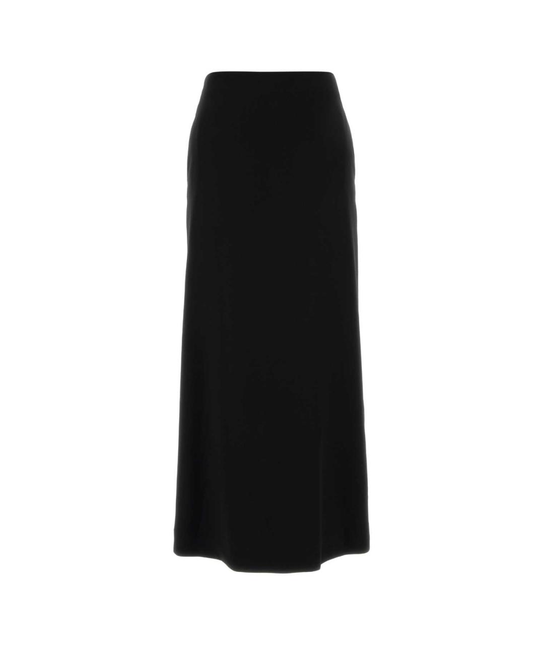 JIL SANDER Черная шерстяная юбка макси, фото 1