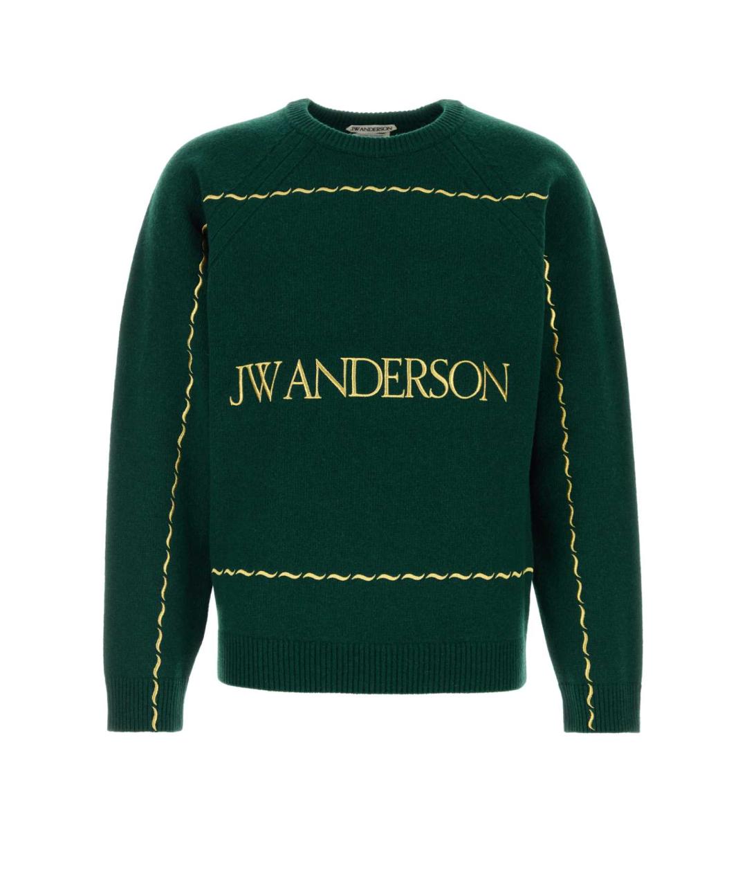 J.W.ANDERSON Зеленый шерстяной джемпер / свитер, фото 1