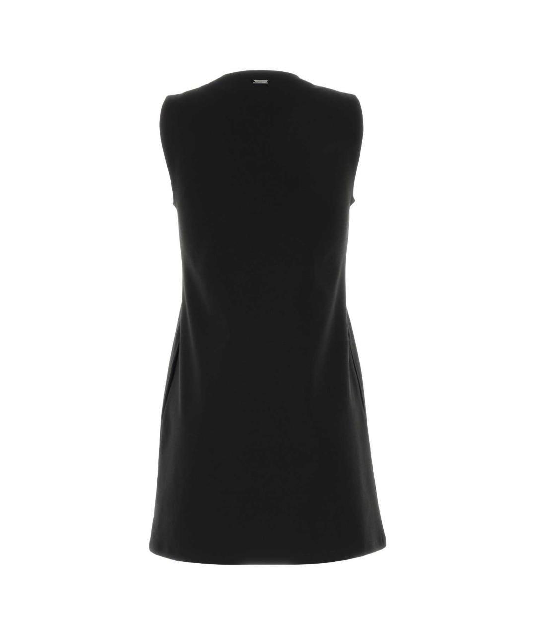 CALVIN KLEIN Черное полиэстеровое платье, фото 2