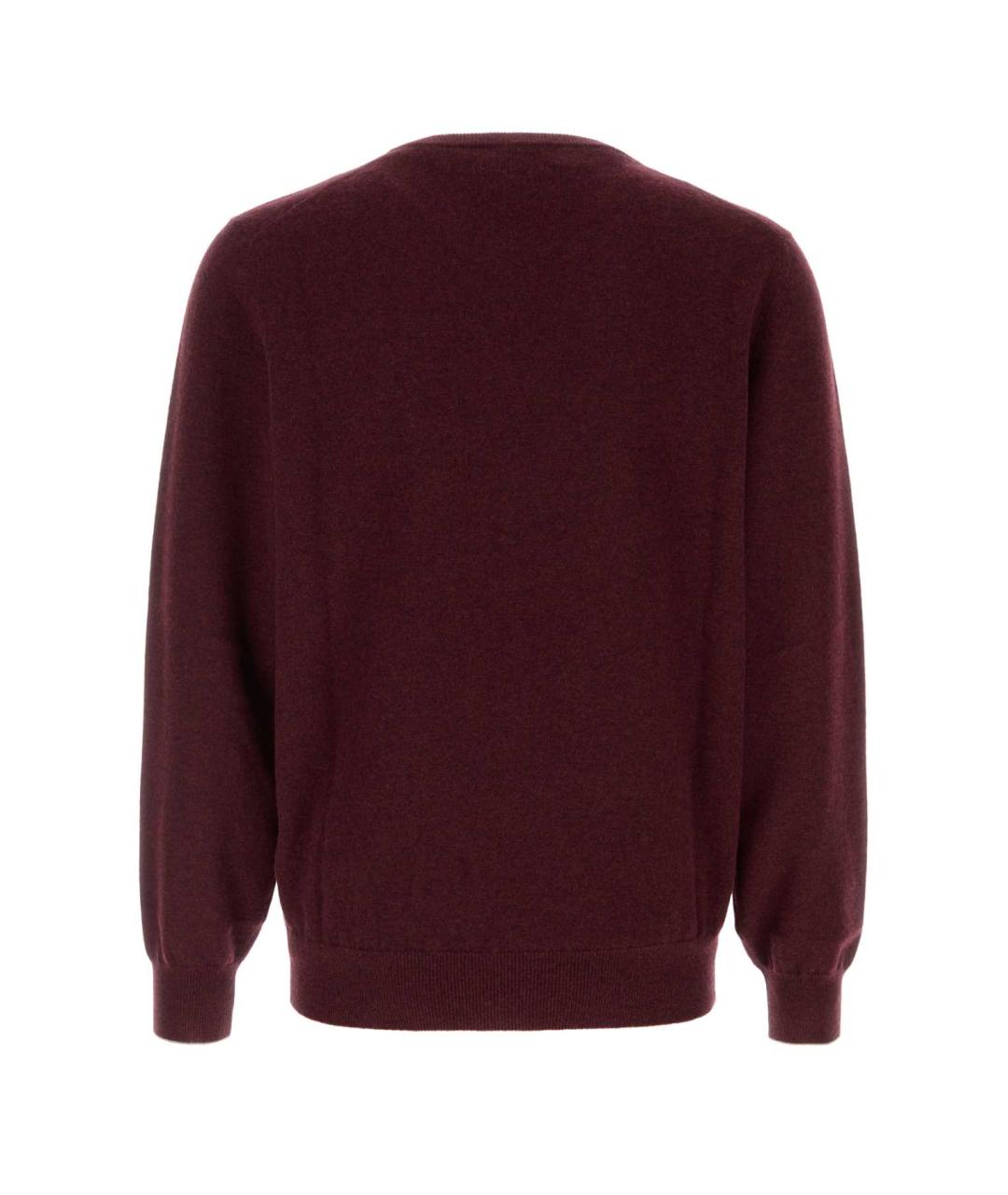 BRUNELLO CUCINELLI Бордовый кашемировый джемпер / свитер, фото 2