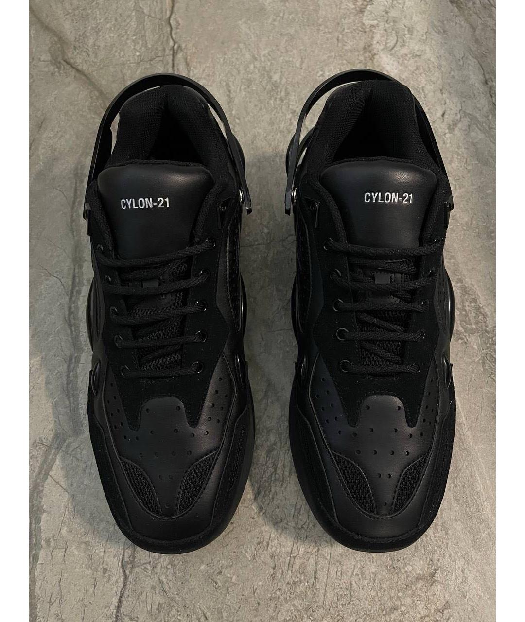 RAF SIMONS Черные низкие кроссовки / кеды, фото 3