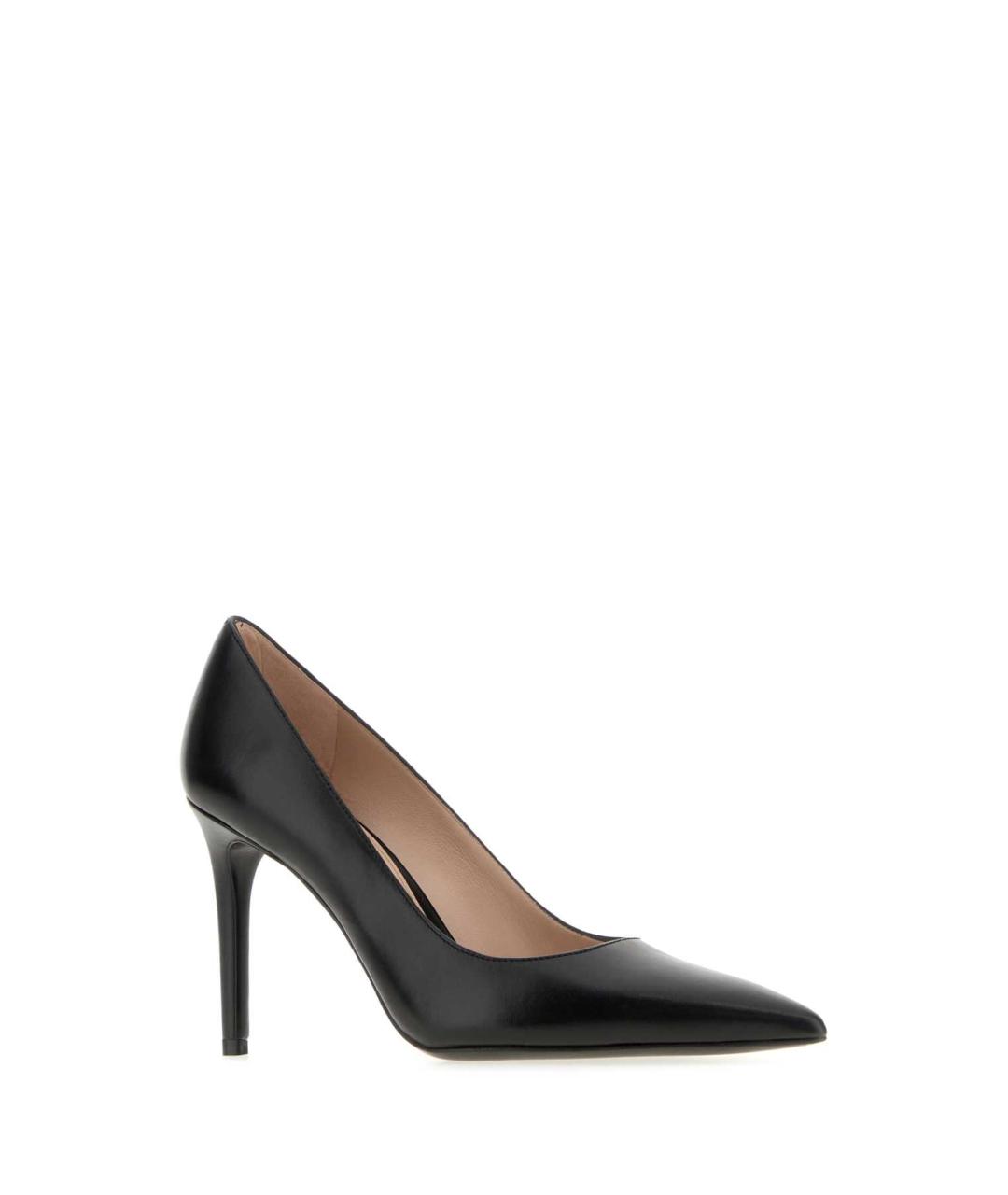 STUART WEITZMAN Черные кожаные туфли, фото 2