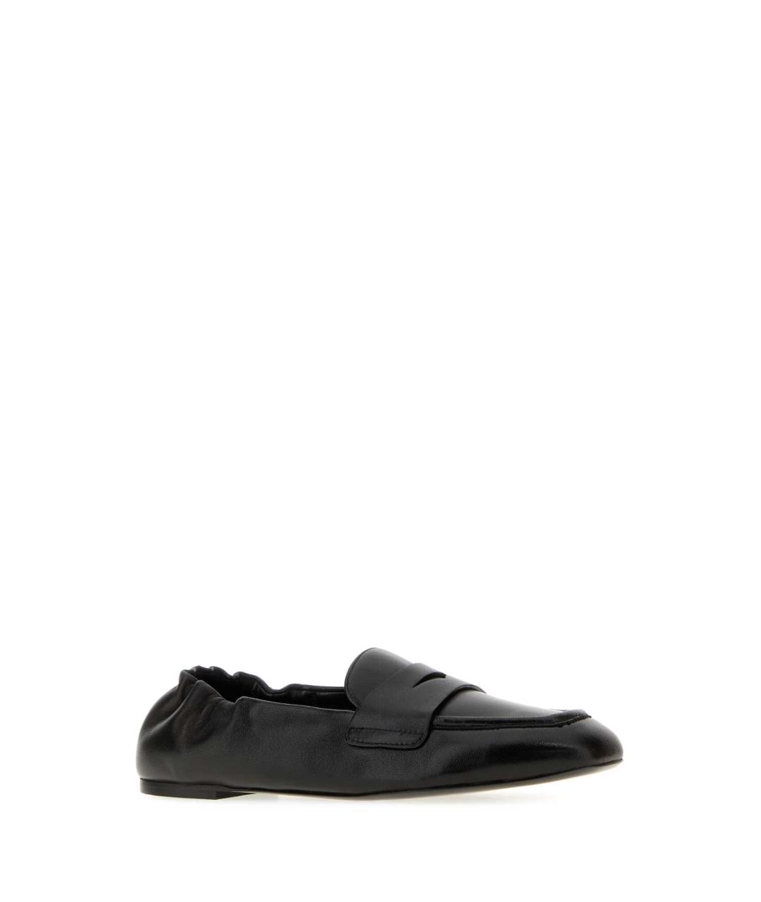 STUART WEITZMAN Черные кожаные лоферы, фото 2