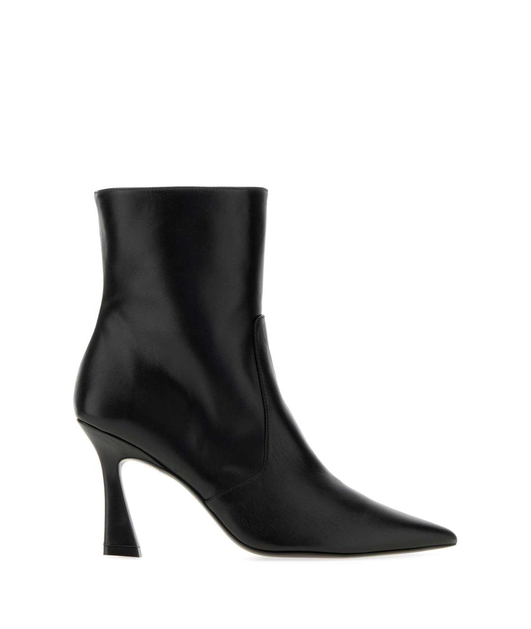 STUART WEITZMAN Черные кожаные ботильоны, фото 3
