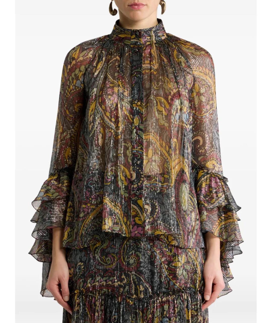 ETRO Мульти шелковая рубашка, фото 3