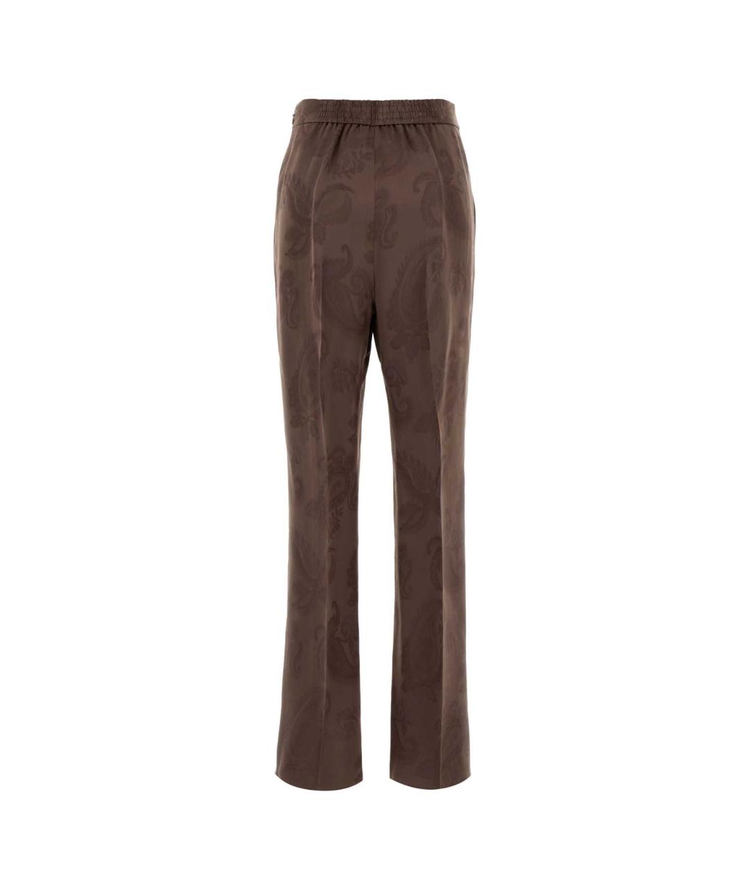ETRO Мульти шелковые прямые брюки, фото 2