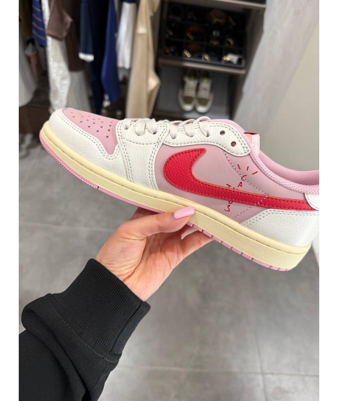 NIKE Розовые кожаные кеды, фото 5