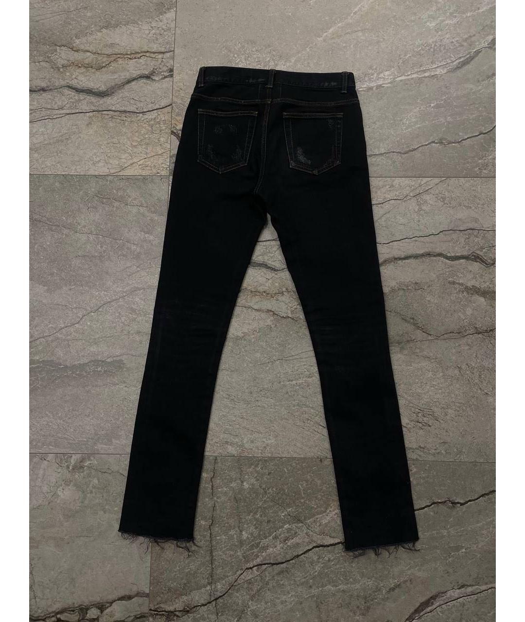 SAINT LAURENT Черные джинсы слим, фото 2