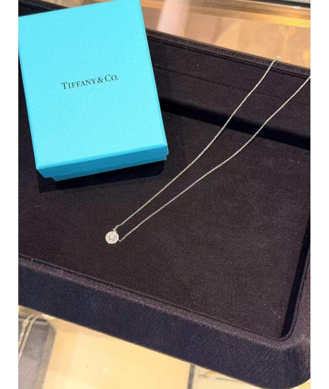 TIFFANY&CO Серебряное колье из белого золота, фото 3