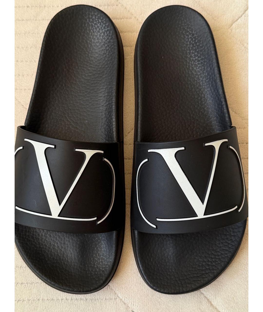 VALENTINO Черные шлепанцы, фото 3