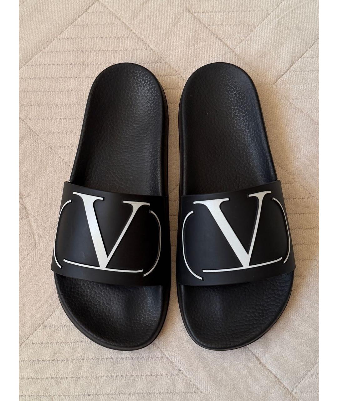 VALENTINO Черные шлепанцы, фото 2