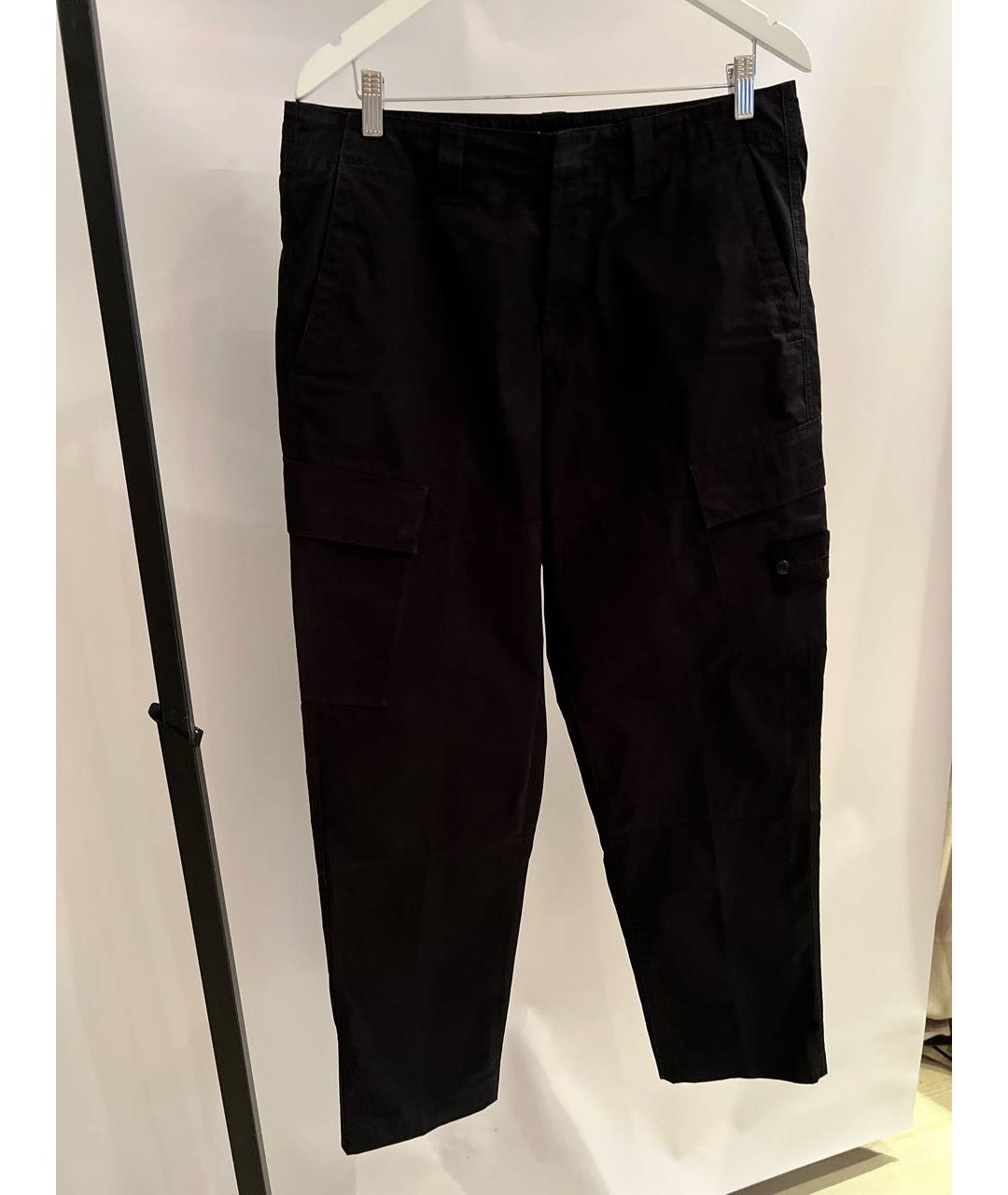 STONE ISLAND Черные брюки чинос, фото 3