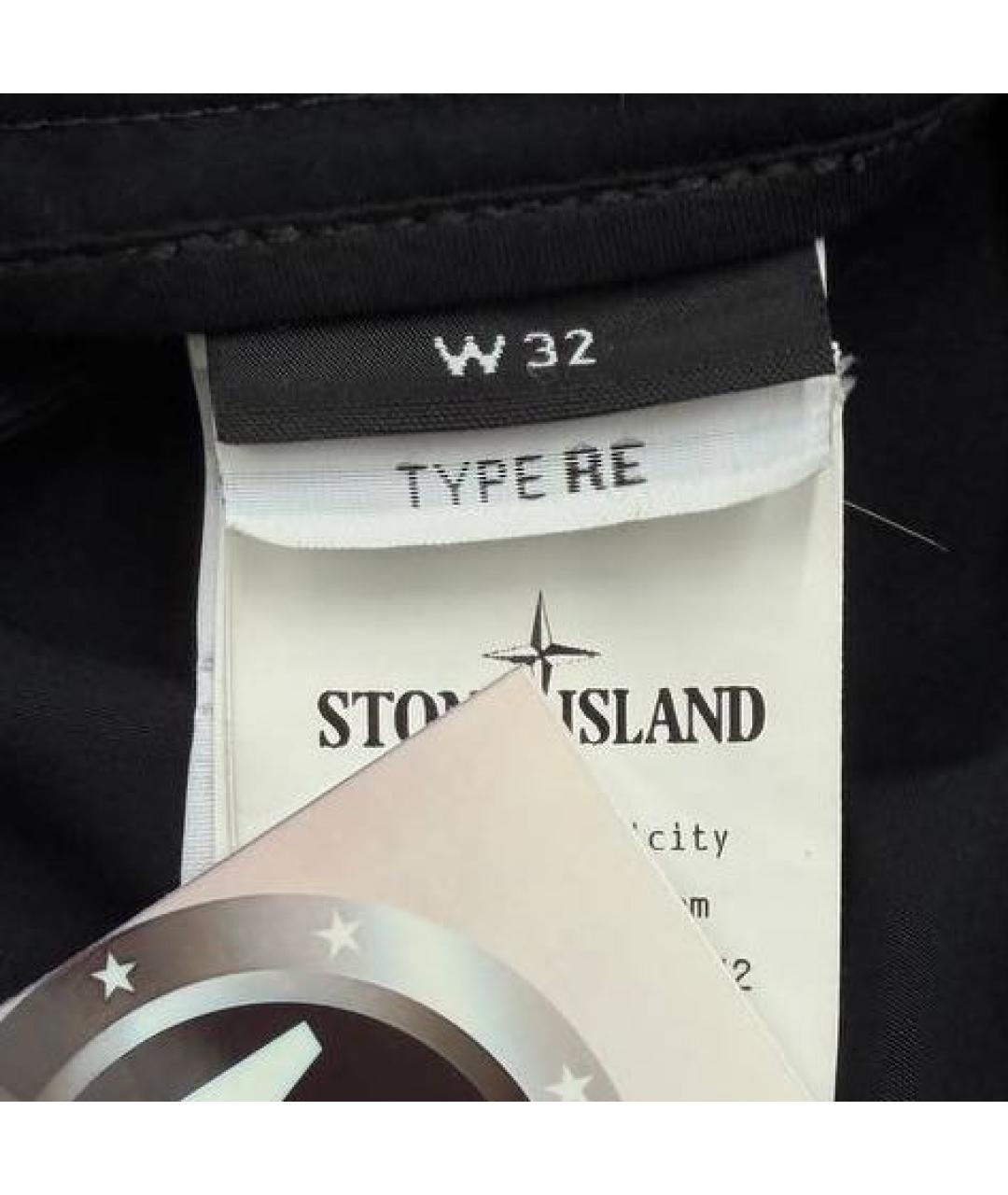 STONE ISLAND Черные брюки чинос, фото 6
