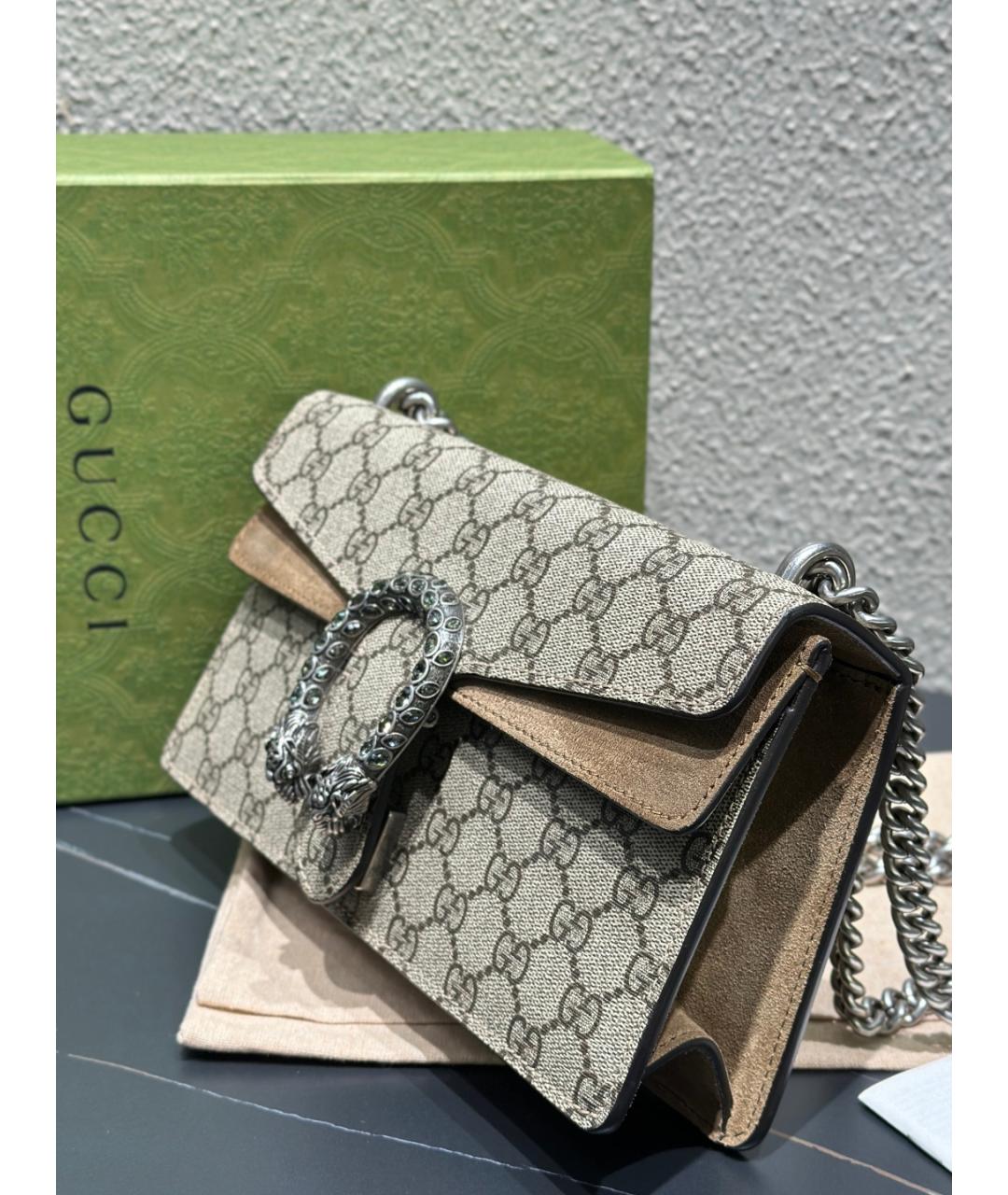 GUCCI Зеленая кожаная сумка через плечо, фото 4