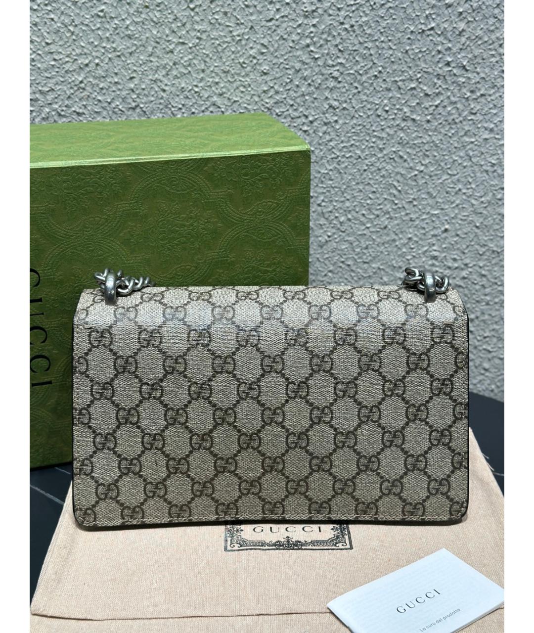 GUCCI Зеленая кожаная сумка через плечо, фото 7