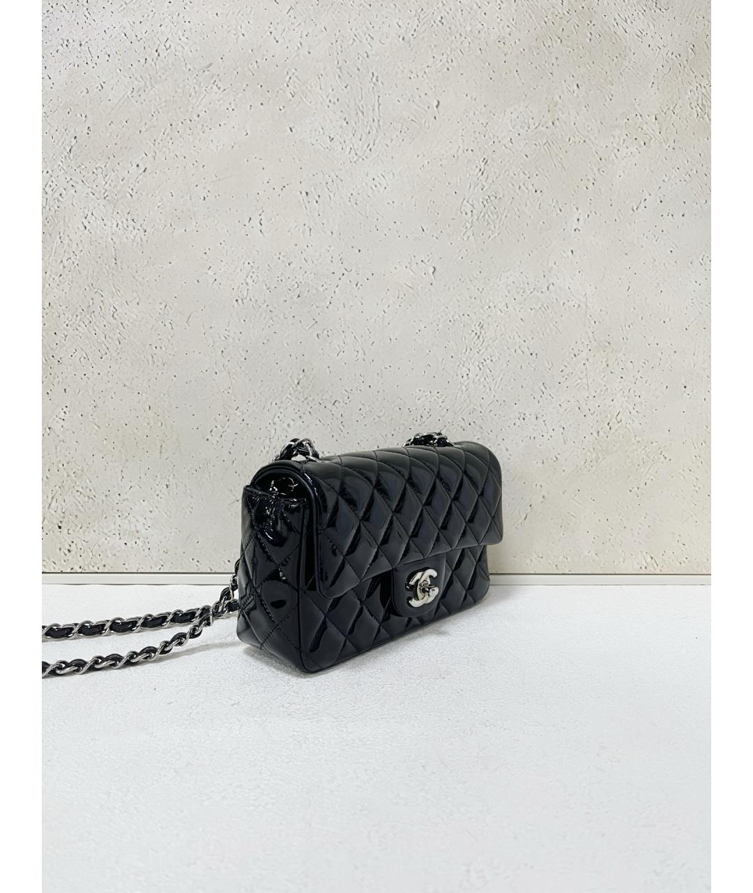 CHANEL Черная кожаная сумка через плечо, фото 4