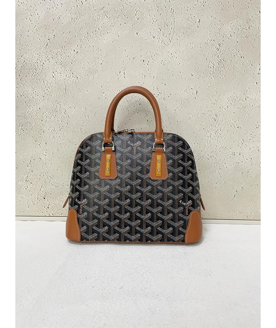 GOYARD Черная сумка тоут из искусственной кожи, фото 2