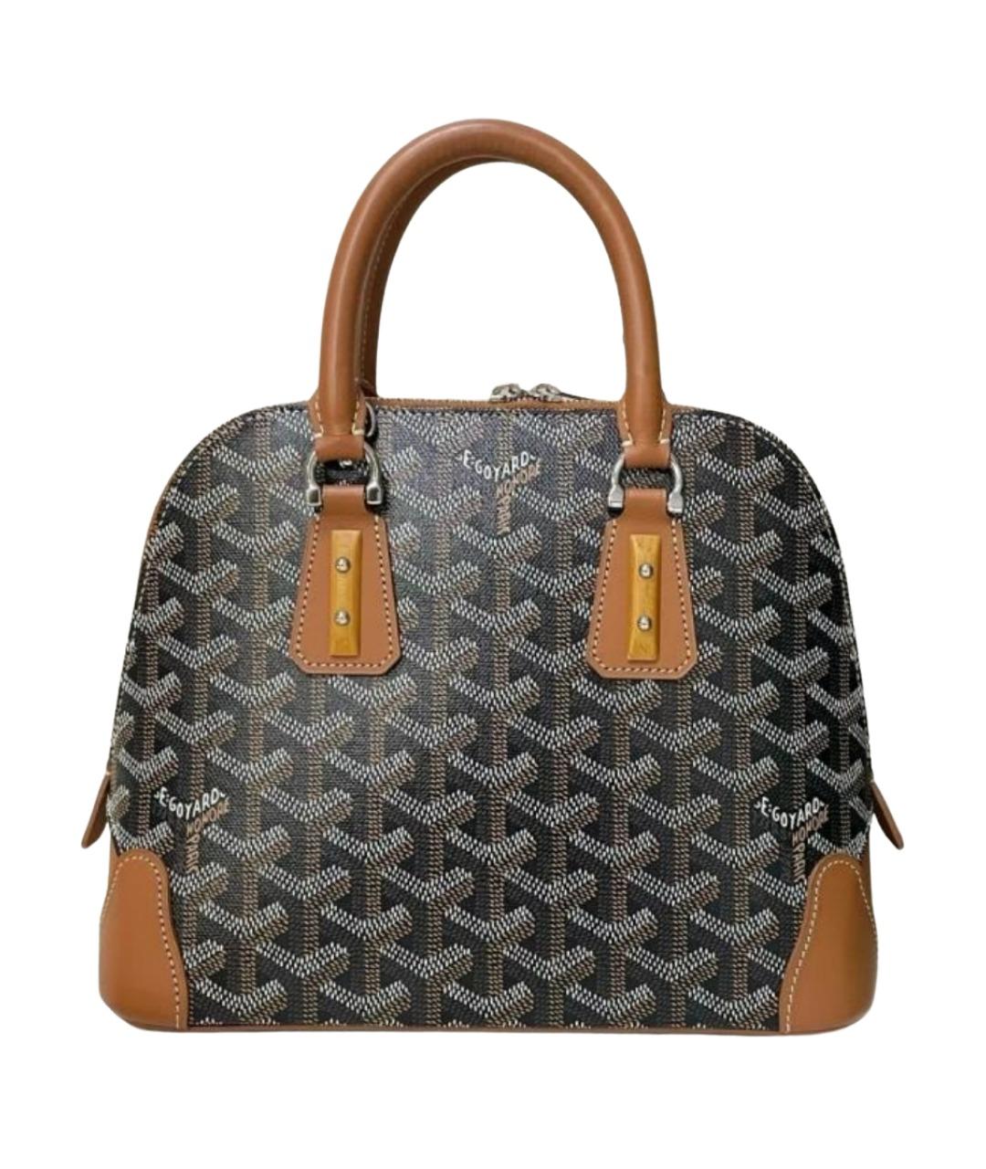 GOYARD Черная сумка тоут из искусственной кожи, фото 8