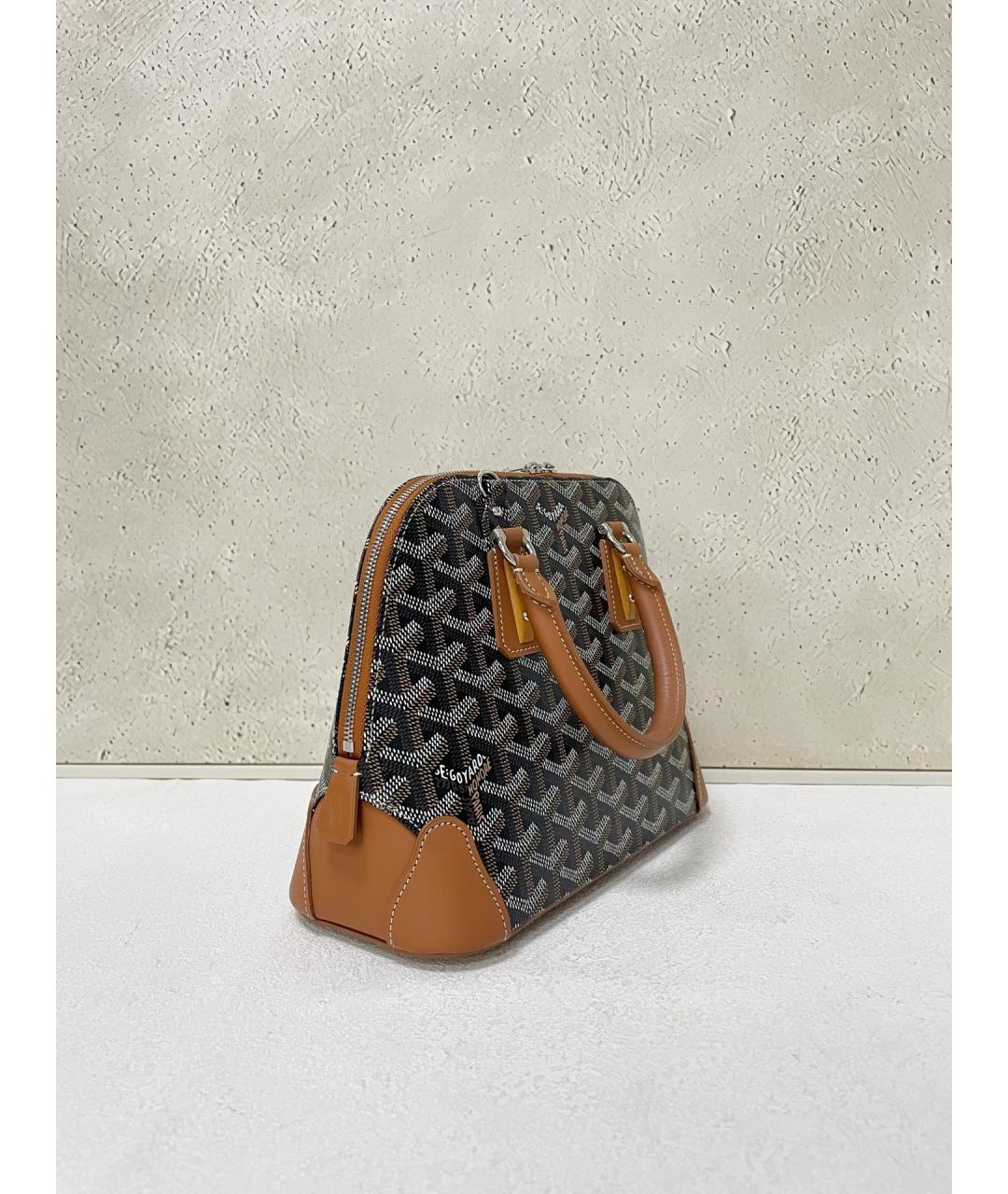 GOYARD Черная сумка тоут из искусственной кожи, фото 3