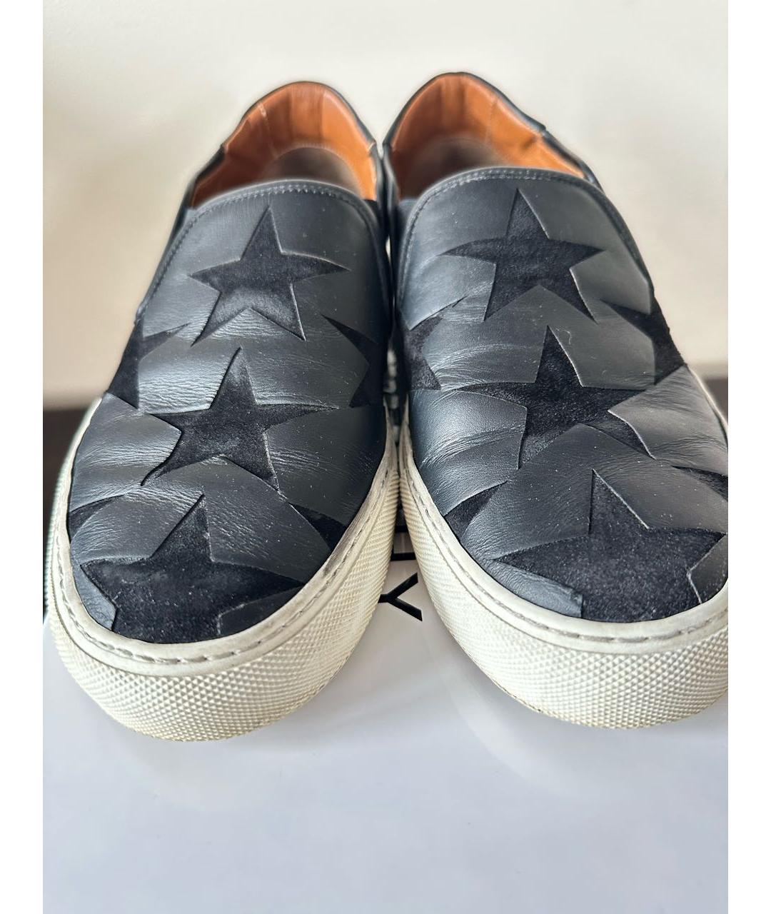 GIVENCHY Черные кожаные слипоны, фото 2