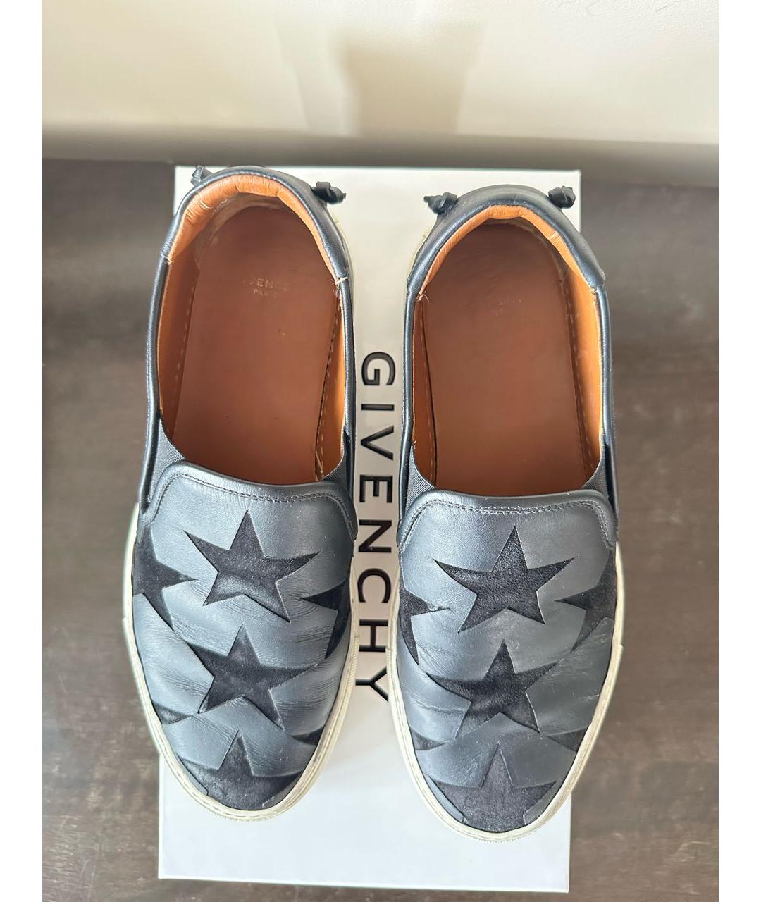 GIVENCHY Черные кожаные слипоны, фото 3