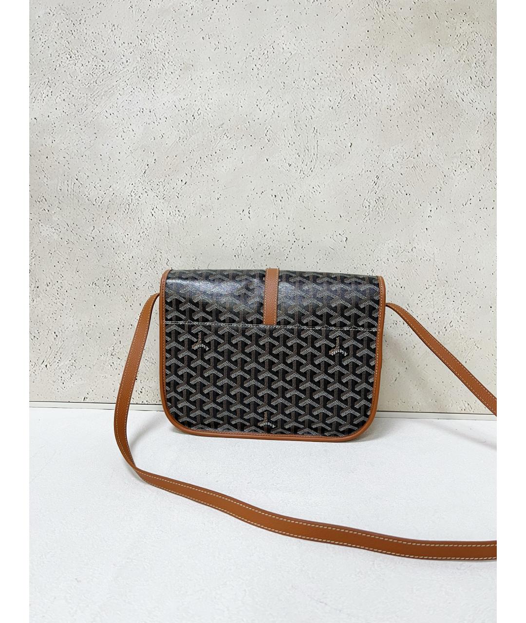 GOYARD Коричневая сумка через плечо из искусственной кожи, фото 2