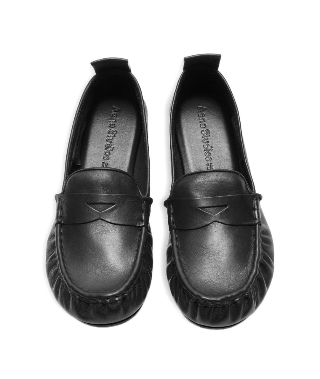 ACNE STUDIOS Черные кожаные лоферы, фото 3