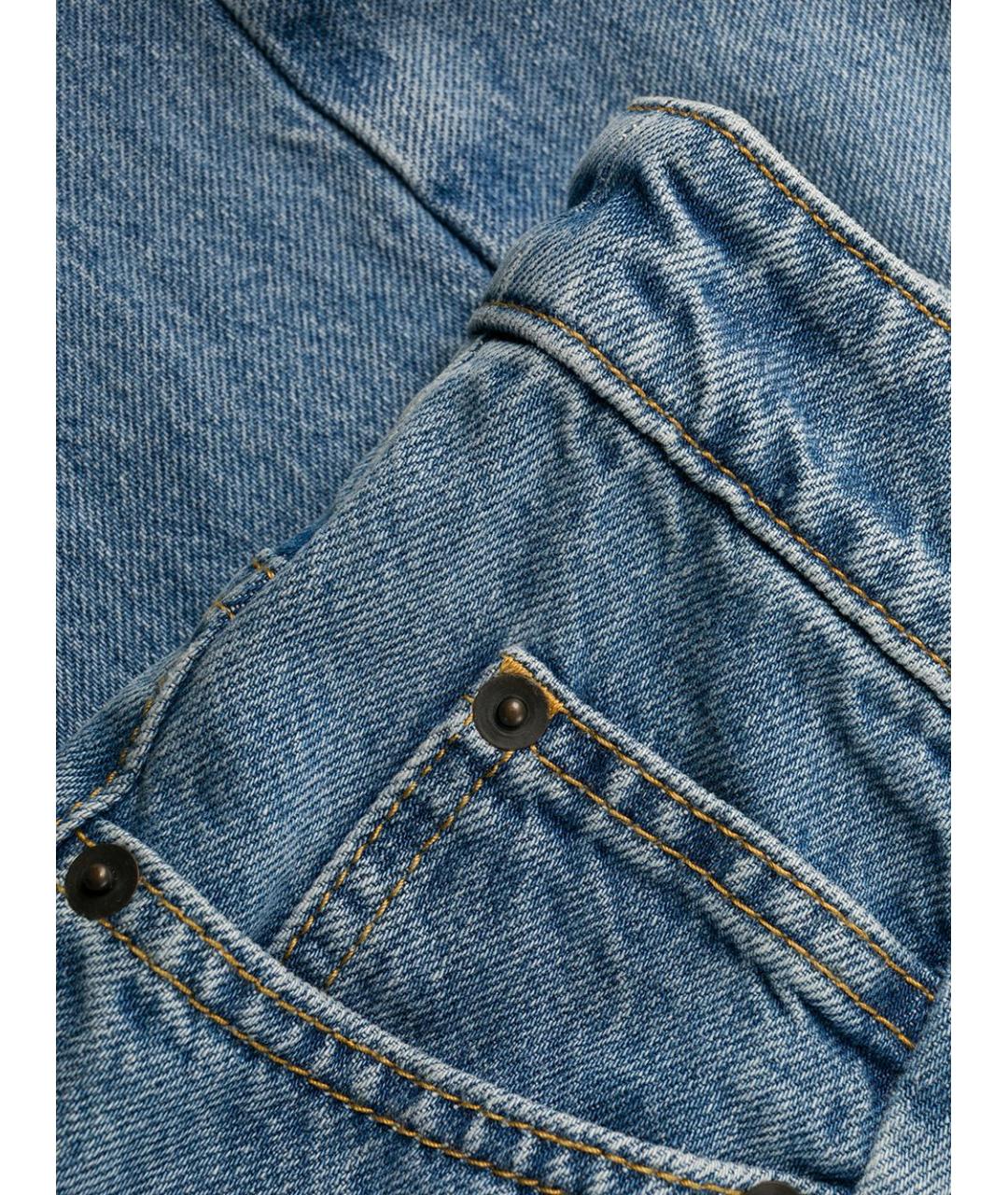 MAISON MARGIELA Голубые прямые джинсы, фото 2