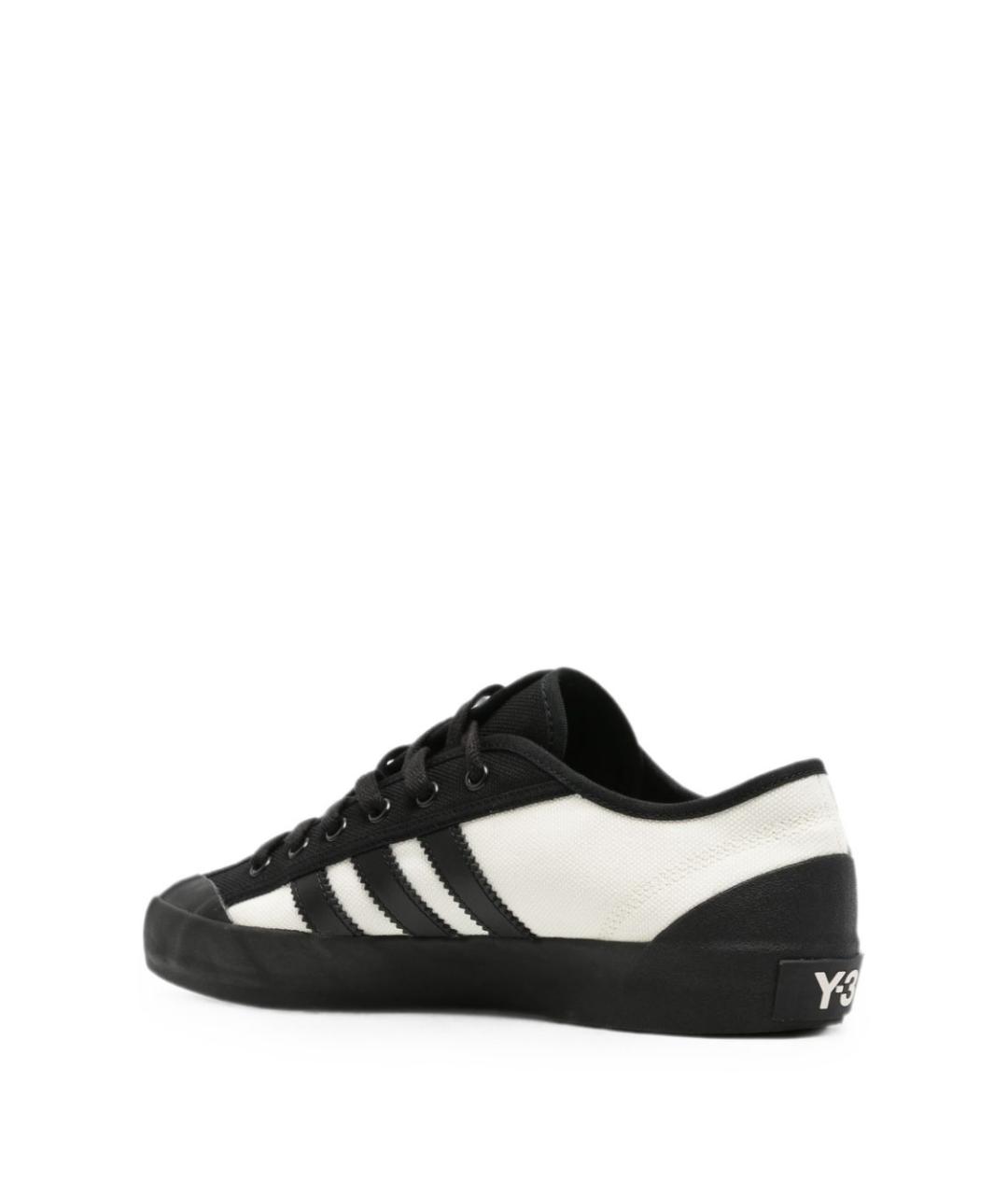 Y-3 Белые текстильные низкие кроссовки / кеды, фото 3