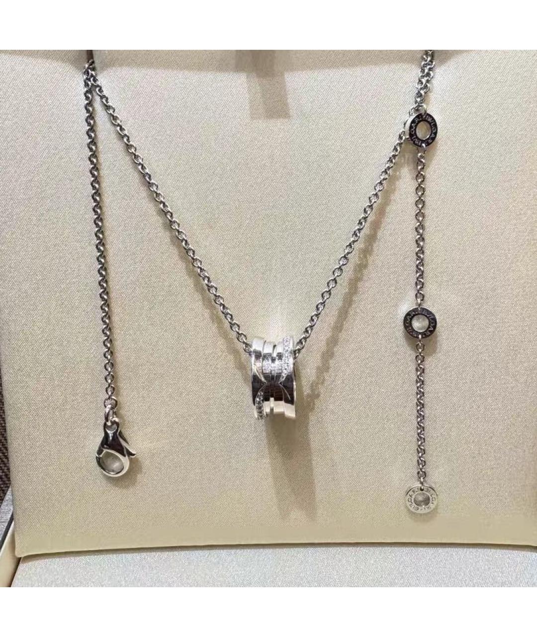 BVLGARI Серебряная подвеска из белого золота, фото 2