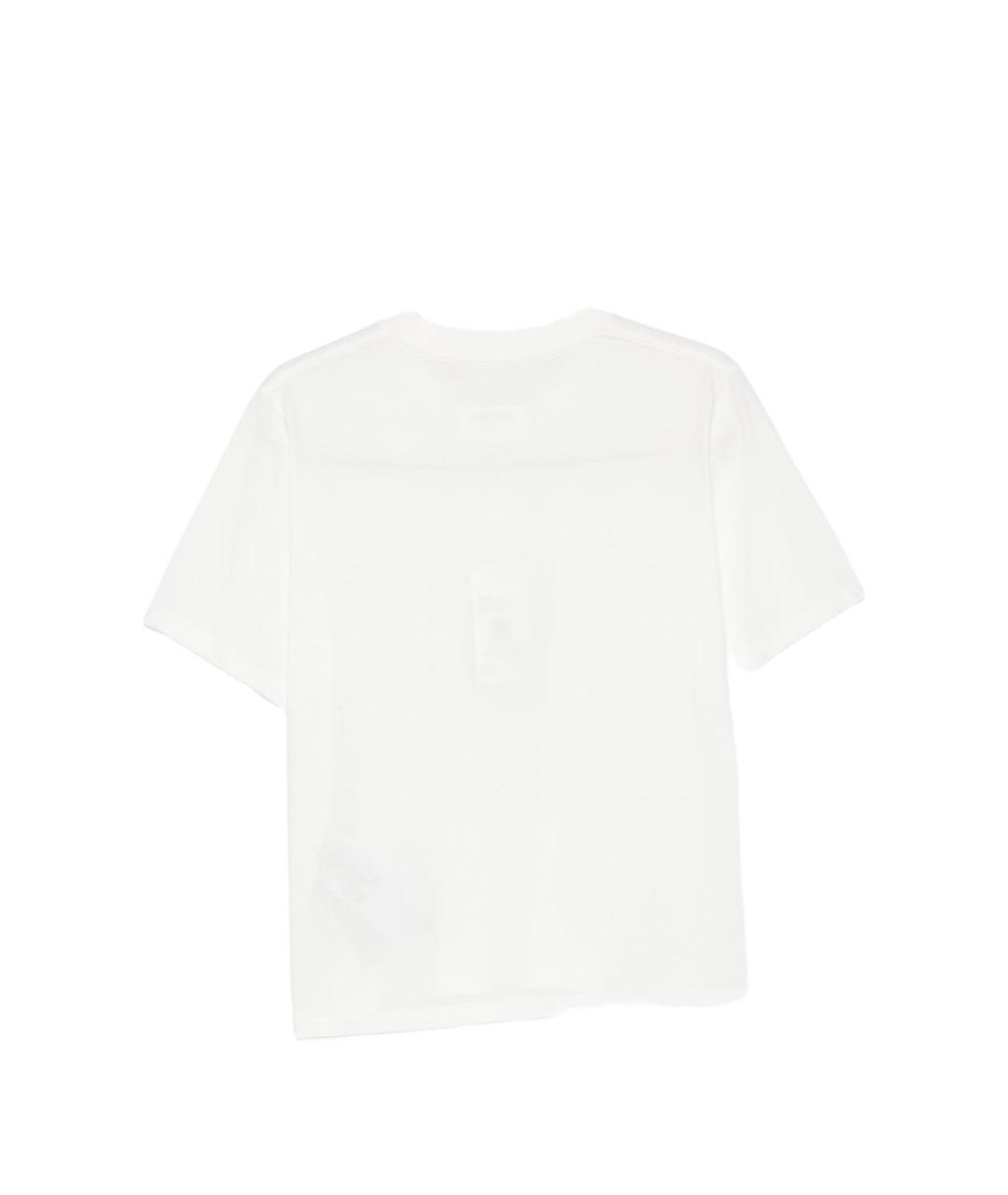 MM6 MAISON MARGIELA Белая хлопковая футболка, фото 3