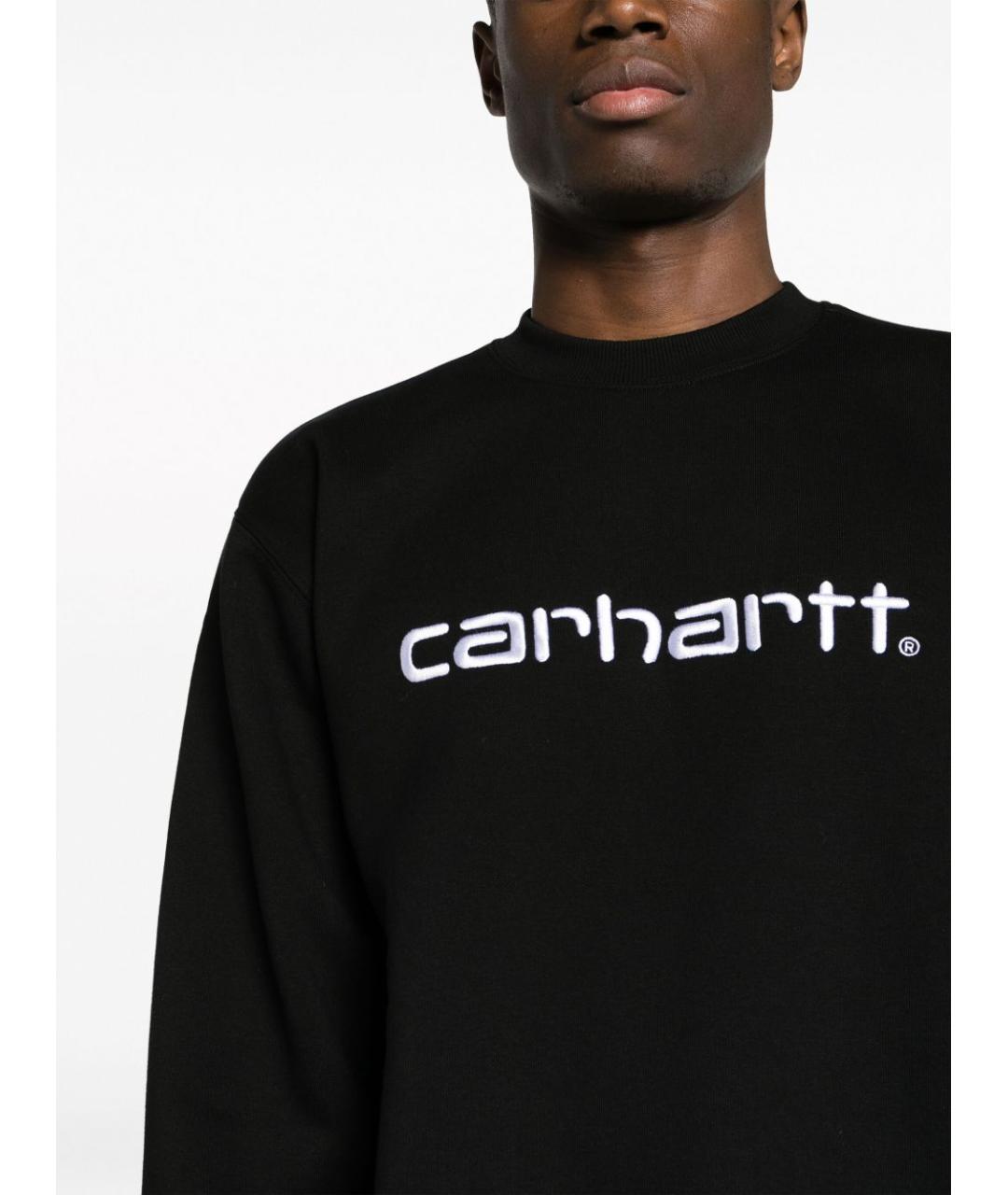 CARHARTT WIP Черный хлопковый джемпер / свитер, фото 3