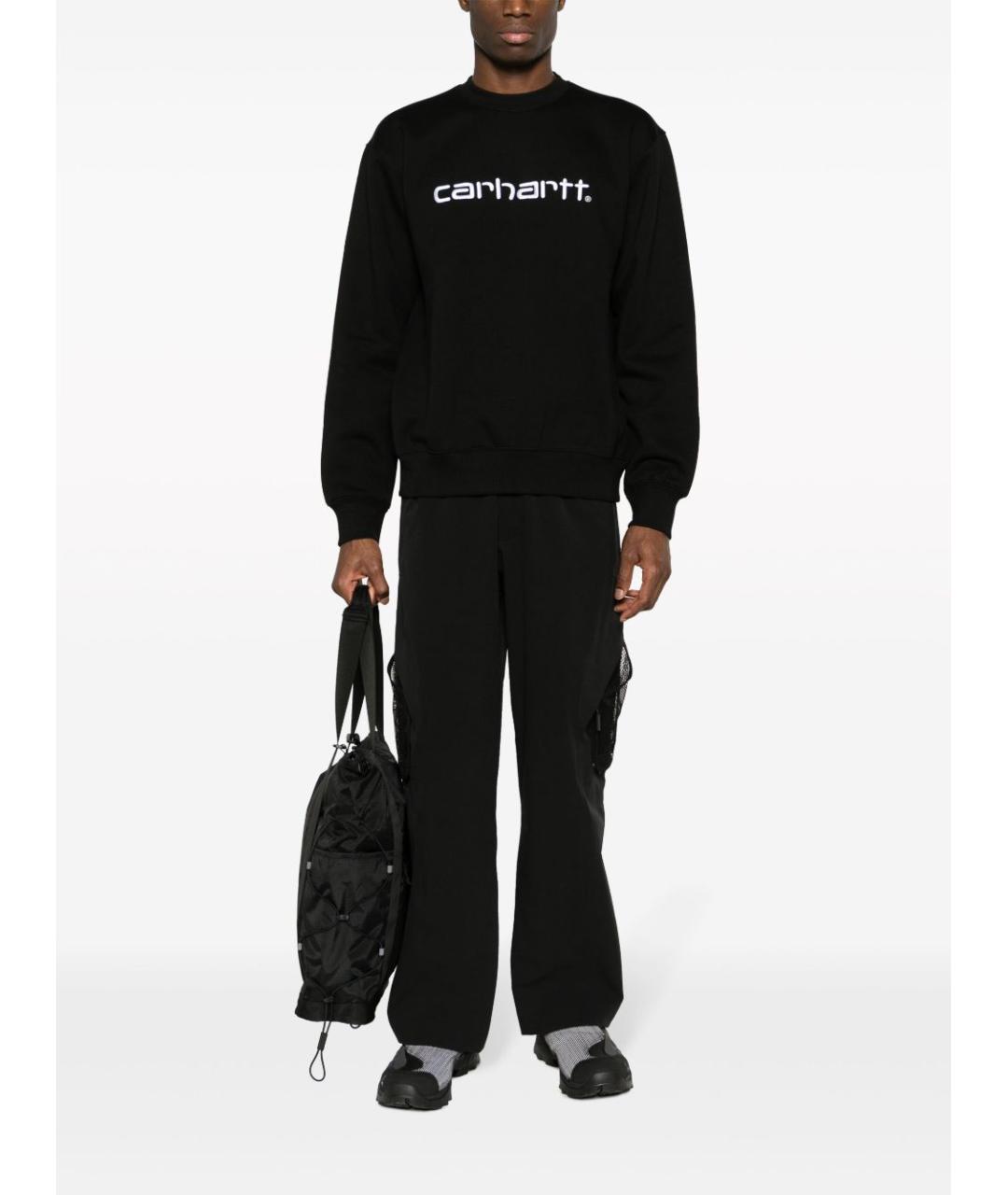 CARHARTT WIP Черный хлопковый джемпер / свитер, фото 2