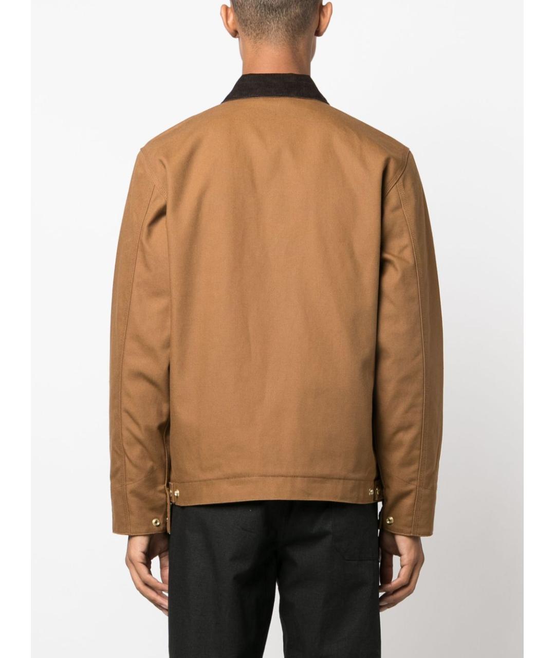 CARHARTT WIP Коричневая хлопковая куртка, фото 3